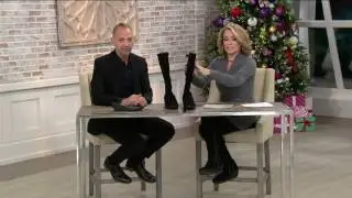 FLY London Suede Tall Wedge Boots - Yust on QVC