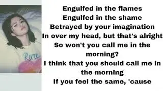 Selena Gomez - Crowded room (feat. 6LACK) (lyrics)