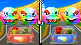 Mario Party 6 Minigames Mario vs Luigi vs Peach vs Yoshi Master