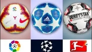 Todas as bolas oficiais das melhores ligas| 2018/19