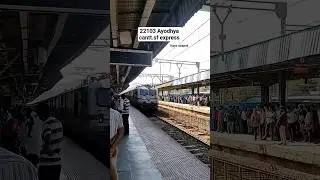 22103 Ayodhya cantt sf express #train #indiantrains #fasttrains  #bike #truck #gameape #petshub