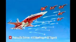 International Sanicole Sunset Airshow, Belgium , 2024     #Patrouille Suisse - F5E Tiger  比利時國際航空展