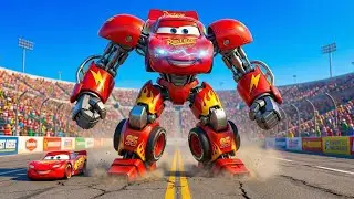 Epic Clash: McQueen Mech vs Megatron Warrior Robot Dog: Epic Thunder Valley Rescue