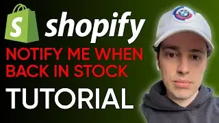 How To Setup Notify Me When Back In Stock Notifications In Shopify | Simple Tutorial