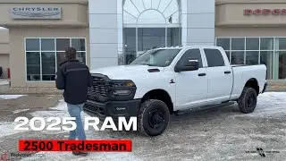 Ready to Work! 🛠️ Check out this Fresh Arrival 2025 RAM 2500 Tradesman with Jarod at Redwater Dodge