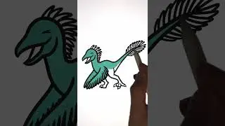 How to Draw a Dinosaur | Microraptor | Drawing and Coloring for Kids #drawing #dinosaur #art