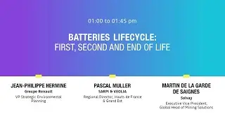 Round table - Batteries life cycle: from first, second and end of life - #RenaultEWAYS