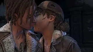 Clementine kisses Louis - The Walking Dead The Final Season