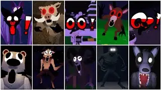 Normal to DARK MODE: Deer Bat Ram & More Ultimate Monster Battle!(99 Nights In The Forest)#99nights 