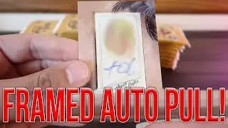 FRAMED AUTO PULL! 2018 Topps Allen & Ginter Hobby Box IRL Pack Opening
