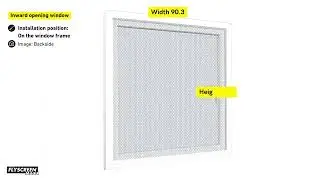 Measurement Instruction - Pleated Fly Screen Rescro - Windows