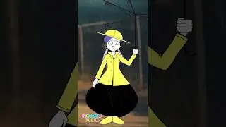 Heavy rain ⛈️ #balloontoons #animation ⚠️FLASHING LIGHTS⚠️