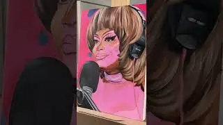 Painting Heidi N Closet&hellip;. in Glasgow #oilpainting #heidincloset #dragrace #dragqueen #art