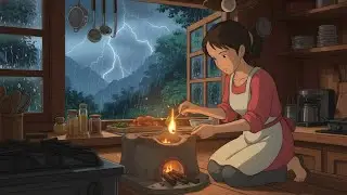 A Peaceful Jungle Family Life 🌿 | Cozy Rain Cooking & Village Journey | Ghibli Style Cinematic Story