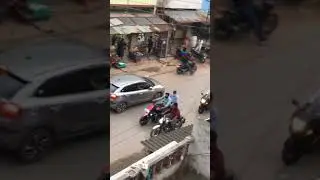 Spotted Hayabusa and Intruder in Varanasi