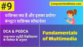 #9 What is Graphics | Use of Computer Graphics | Computer Graphics Software in Hindi