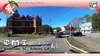Anderson, SC to Athens, Georgia Scenic Drive - US 76, 29, SC 28