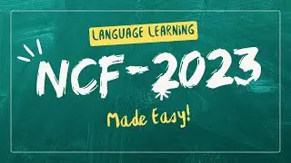 NCF 2023 ON LANGUAGE EDUCATION. NCF 2023. NEP 2020