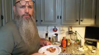 Eating cooked Greenbrier  / smilax root!