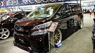 (4K)KUHL RACING TOYOTA 30 VELLFIRE bodykit クールレーシング 30系ヴェルファイアカスタム - OSAKA AUTO MESSE 2019