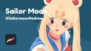 Draw Sailor Moon in Procreate | #SailormoonRedraw