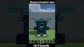 How to Build Warden Mob Statue [Shaders] with Sculk Blocks in Minecraft 1.19 ! | #shorts