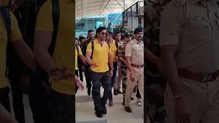 CSK Team At Airport #dhoni #csk #ipl