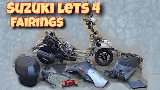 How to Dismantle Fairings for Suzuki Lets 4 Scooter (in FIL) / #EnDIYneer