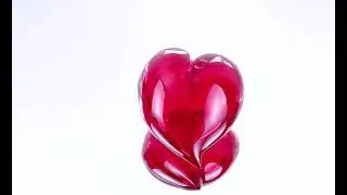 Murano Glass Red Heart | CUPIDO YourMurano.com