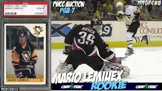 1985 Mario Lemieux OPC rookie card for sale; graded PSA 10.