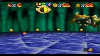 Super Mario 64 BOWSER IN THE DARK WORLD - FIRST BOSS FIGHT