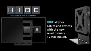 HIDE - Flat TV wall mount - Fully adjustable