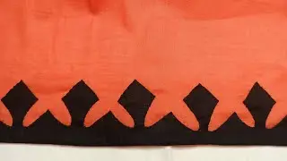 Applique border design | Border design for chak daman dupatta and baby frock