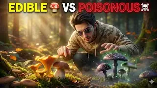 SAFE or DEADLY? 🍄 Edible vs Poisonous Mushrooms | 3D Explained