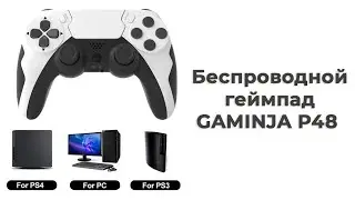 Беспроводной геймпад GAMINJA P48 для PS4 PS3 PC