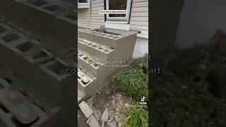 Front Porch Rough in With Block #frontporch #rebuild #block #construction #trending #viral #fyp #diy
