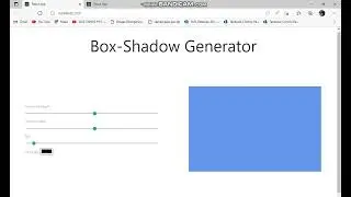 Box Shadow Generator Using React.js