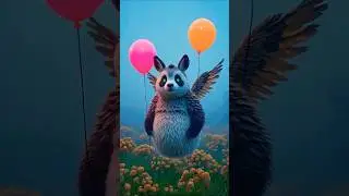 Funny Spooky Animals with Neon Eyes | Kids Glowing Balloons| Halloween Cartoon Animals Fun