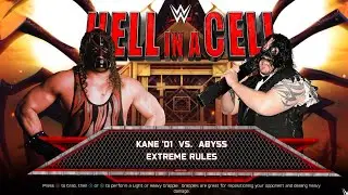 WWE 2k25 - Кейн '01 против Эбисса: матч по экстремальным правилам на Hell In A Cell