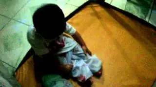 Pogi's 1st challenge.. #removethepajama