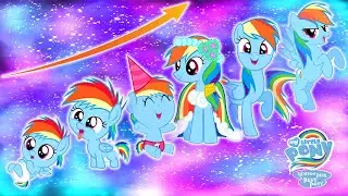 🦄My Little Pony Rainbow Dash Characters GROWING UP - My Little Pony Transforms 🌈😍