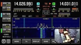 N5J Jarvis Island 20m CW with Elecraft K4