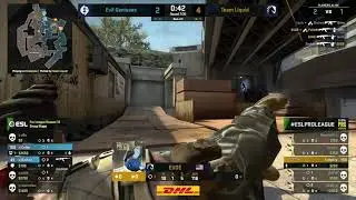 fallen 1v2 clutch vs evil geniuses on overpass