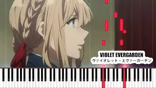 The Voice in My Heart - Violet Evergarden Piano Cover | Sheet Music [4K]