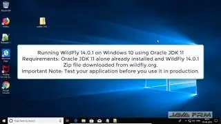 Running WildFly 14 Application Server on Windows 10 using JDK 11 - Java 11 Support for Wildfly 14