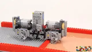 Lego challenge Small car through three obstacles challenge