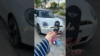 Decorando mi primer coche, es un sueño!🥹🤍 #automóvil #minicooper #organizando #auto #limpiando