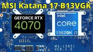 Episode 39 - MSI Katana 17 B13VGK [MS-15851 rev. 1.0 - motherboard repair]