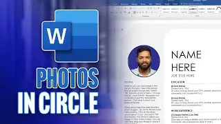 How to Insert a Photo into a Circle in Your Resume | MS Word Tutorial