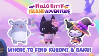 Kuromi & Baku LOCATIONS Quest: Day Dreamy Drama 👀💜✨ Hello Kitty Island Adventure 2.0 Update